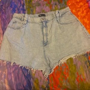 Zara denim shorts sz 14